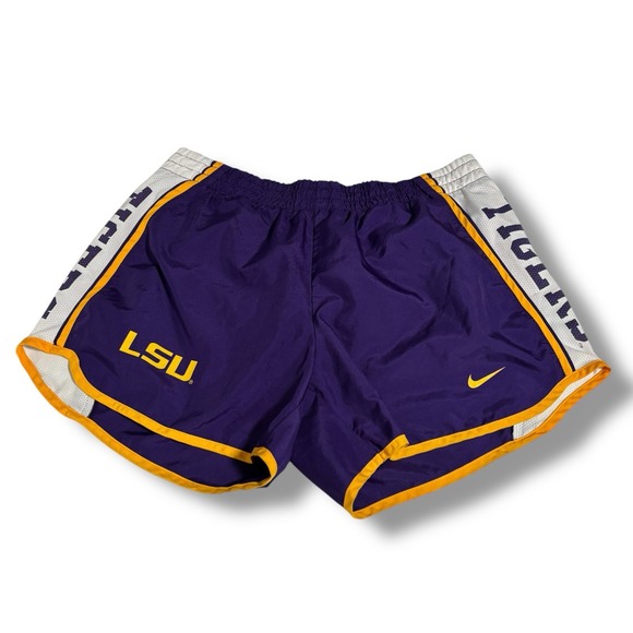 Nike Pants - Nike Dri-Fit Women's LSU Tigers Athletic Gym Running Shorts Size S 26 x 3.5